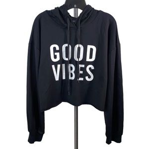 Crop hoodie sweatshirt